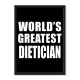 World's Greatest Dietician - Portrait Frame Photo Tile