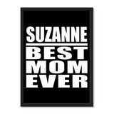 Suzanne Best Mom Ever - Portrait Frame Photo Tile