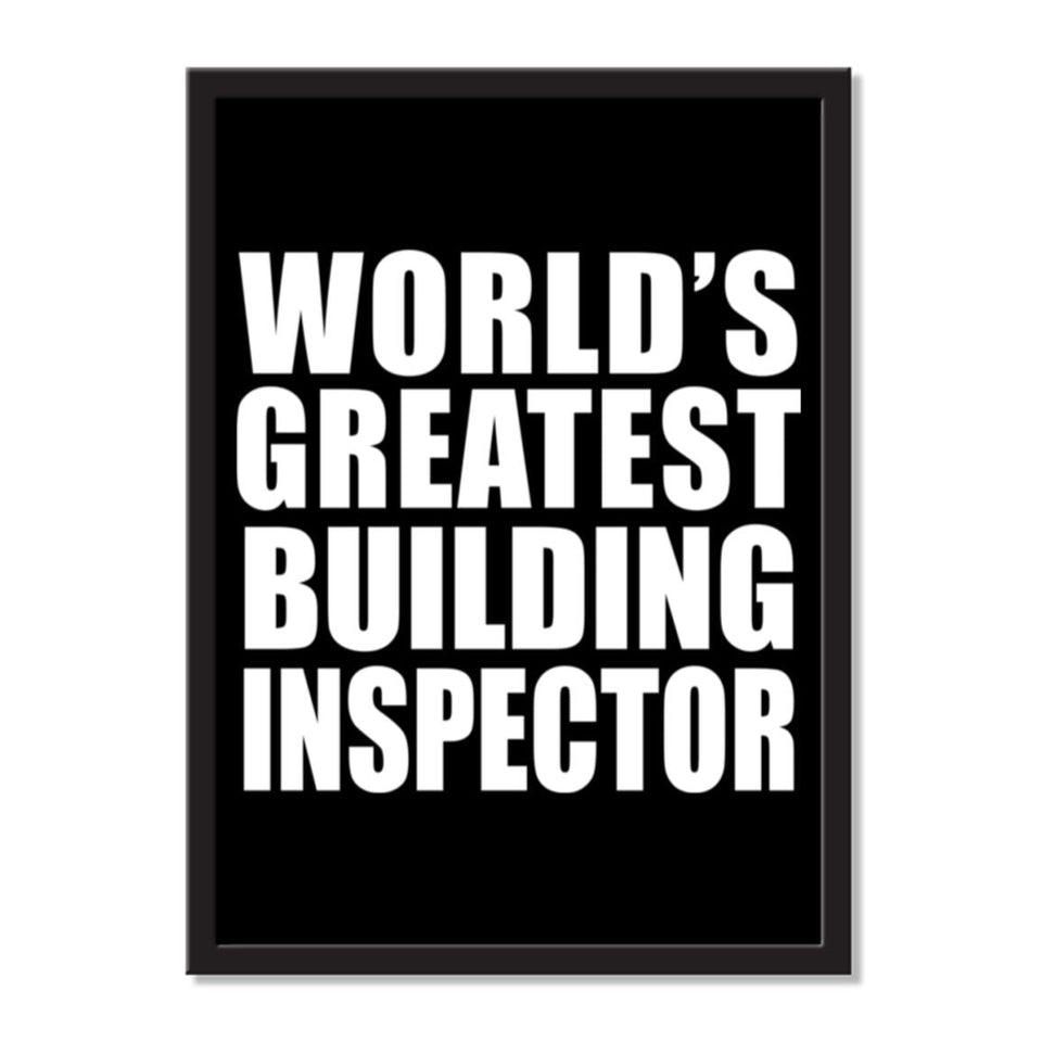 World's Greatest Building Inspector - Portrait Frame Photo Tile