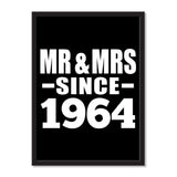 Mr & Mrs Since 1964 - Portrait Frame Photo Tile