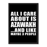 All I Care About Is Azawakh And Like Maybe 3 People - Portrait Frame Photo Tile