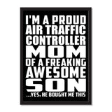 I'm A Proud Air Traffic Controller Mom Of A Freaking Awesome Son, He Bought Me This - Portrait Frame Photo Tile
