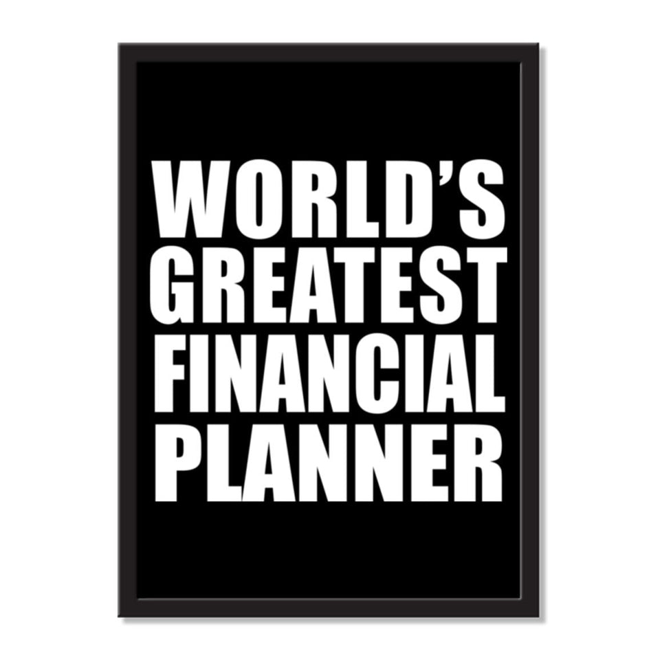 World's Greatest Financial Planner - Portrait Frame Photo Tile