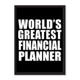 World's Greatest Financial Planner - Portrait Frame Photo Tile