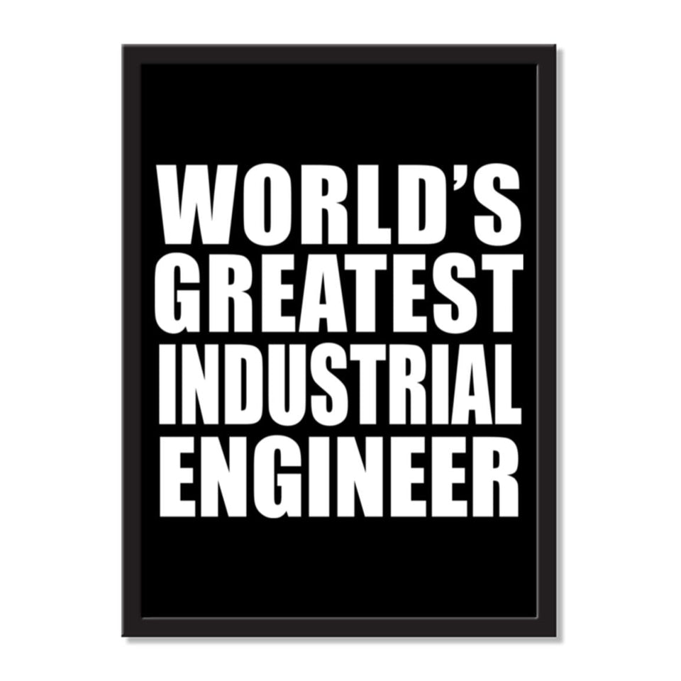 World's Greatest Industrial Engineer - Portrait Frame Photo Tile