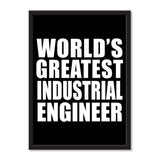 World's Greatest Industrial Engineer - Portrait Frame Photo Tile
