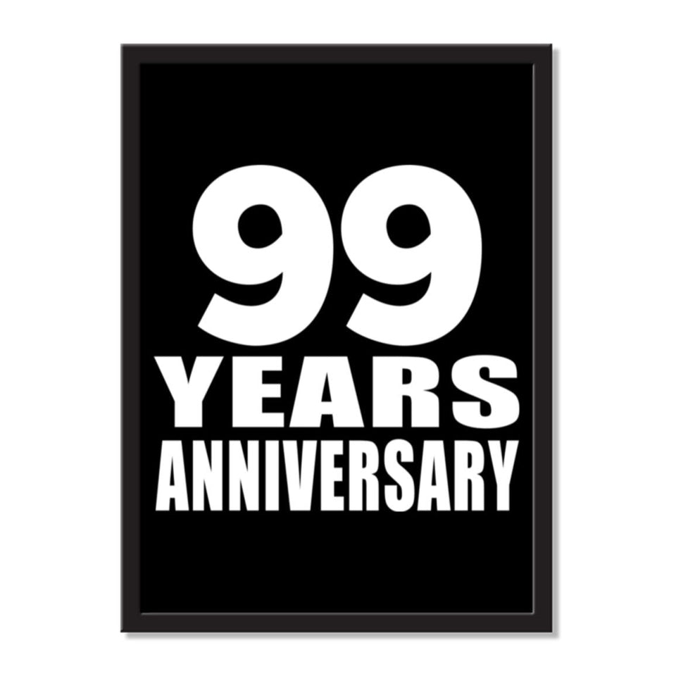 99 Years Anniversary - Portrait Frame Photo Tile