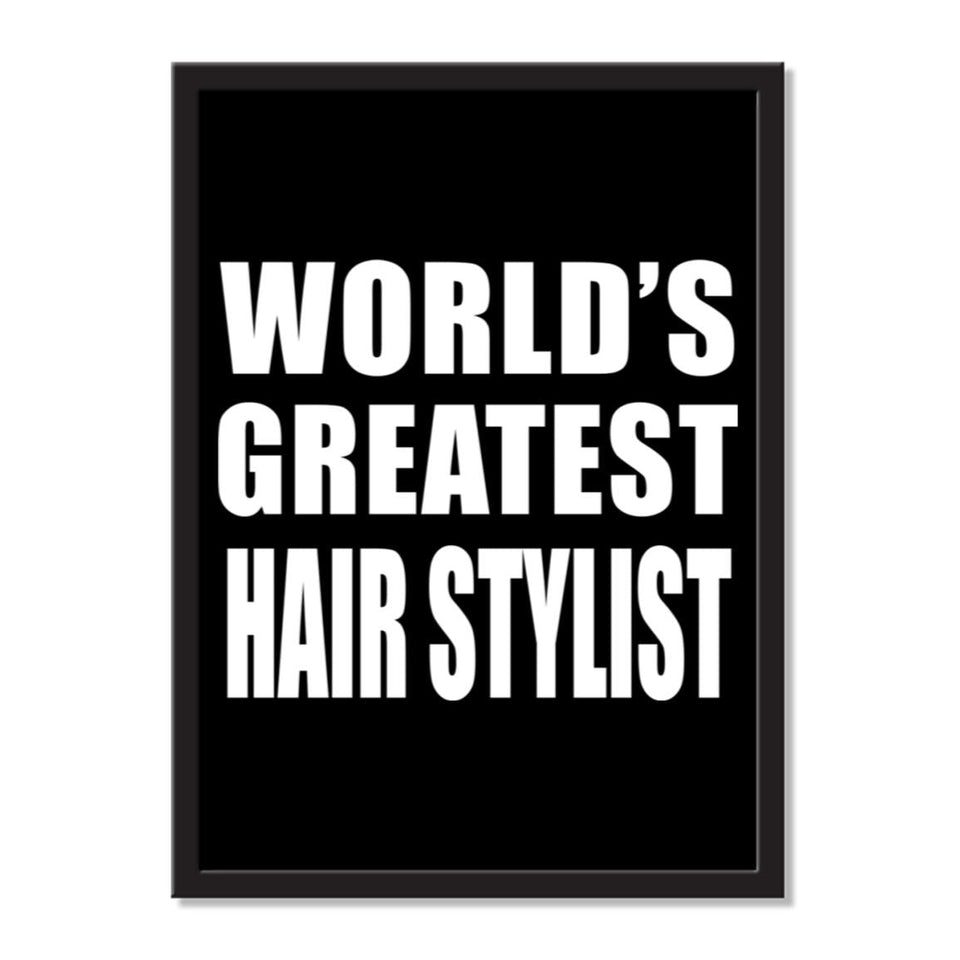 World's Greatest Hair Stylist - Portrait Frame Photo Tile