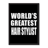 World's Greatest Hair Stylist - Portrait Frame Photo Tile
