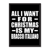 All I Want For Christmas Is My Bracco Italiano - Portrait Frame Photo Tile