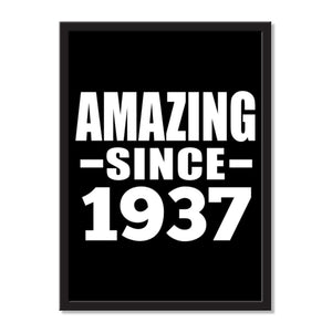 Amazing Since 1937 - Portrait Frame Photo Tile