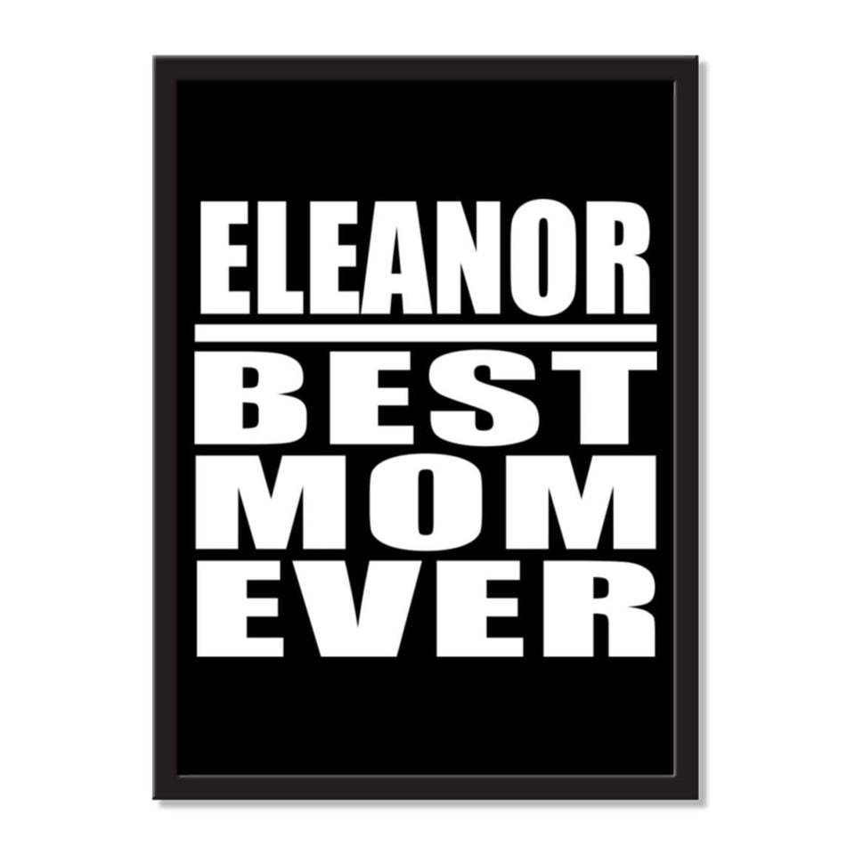 Eleanor Best Mom Ever - Portrait Frame Photo Tile
