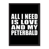 All I Need Is Love And My Peterbald - Portrait Frame Photo Tile