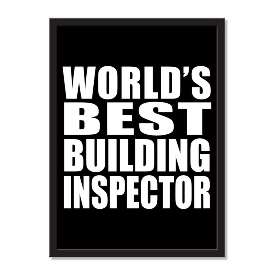 World's Best Building Inspector - Portrait Frame Photo Tile