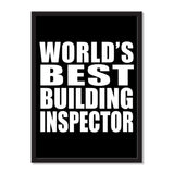 World's Best Building Inspector - Portrait Frame Photo Tile