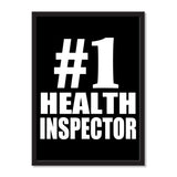 Number One #1 Health Inspector - Portrait Frame Photo Tile