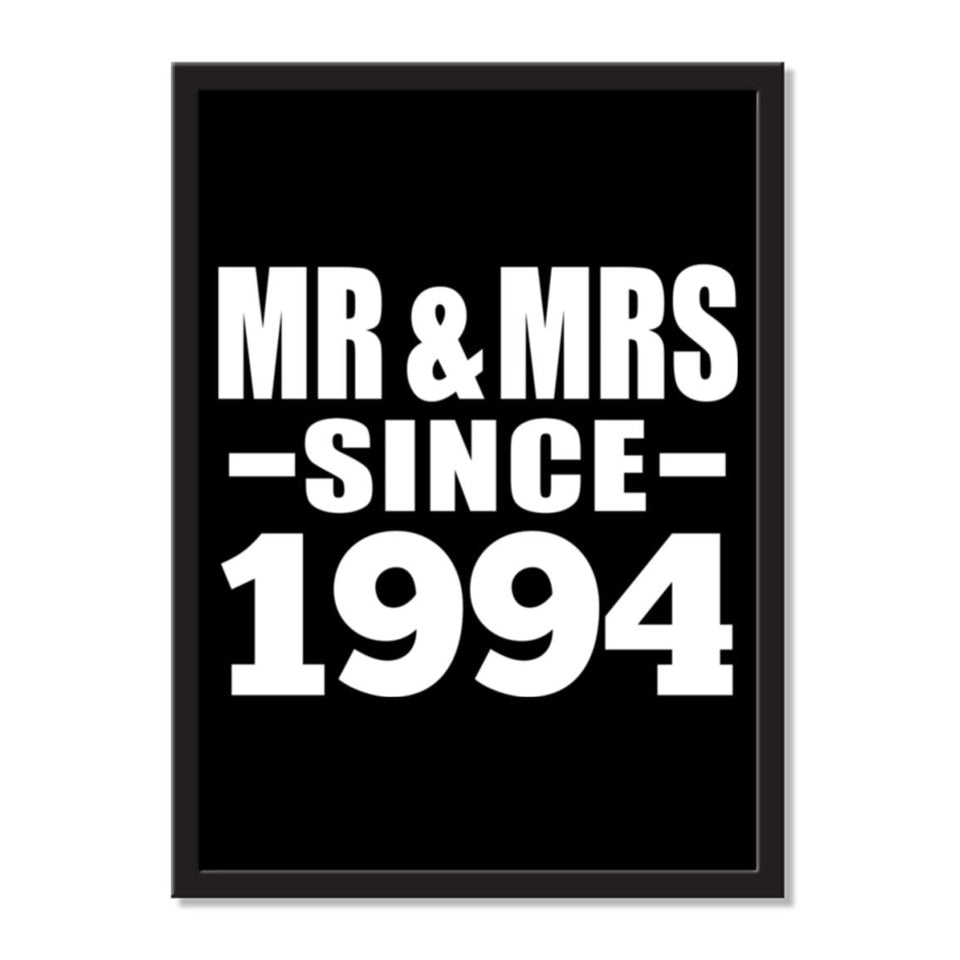 Mr & Mrs Since 1994 - Portrait Frame Photo Tile