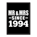 Mr & Mrs Since 1994 - Portrait Frame Photo Tile