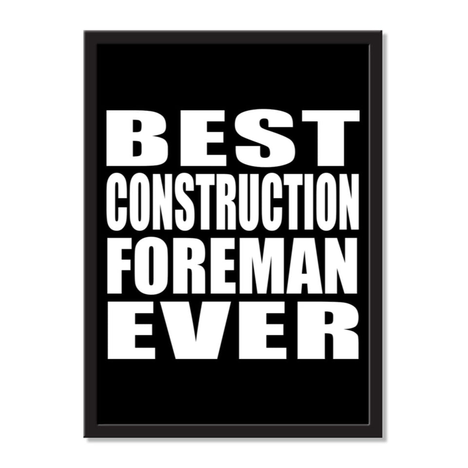 Best Construction Foreman Ever - Portrait Frame Photo Tile