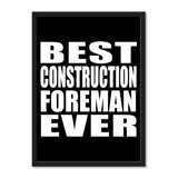Best Construction Foreman Ever - Portrait Frame Photo Tile