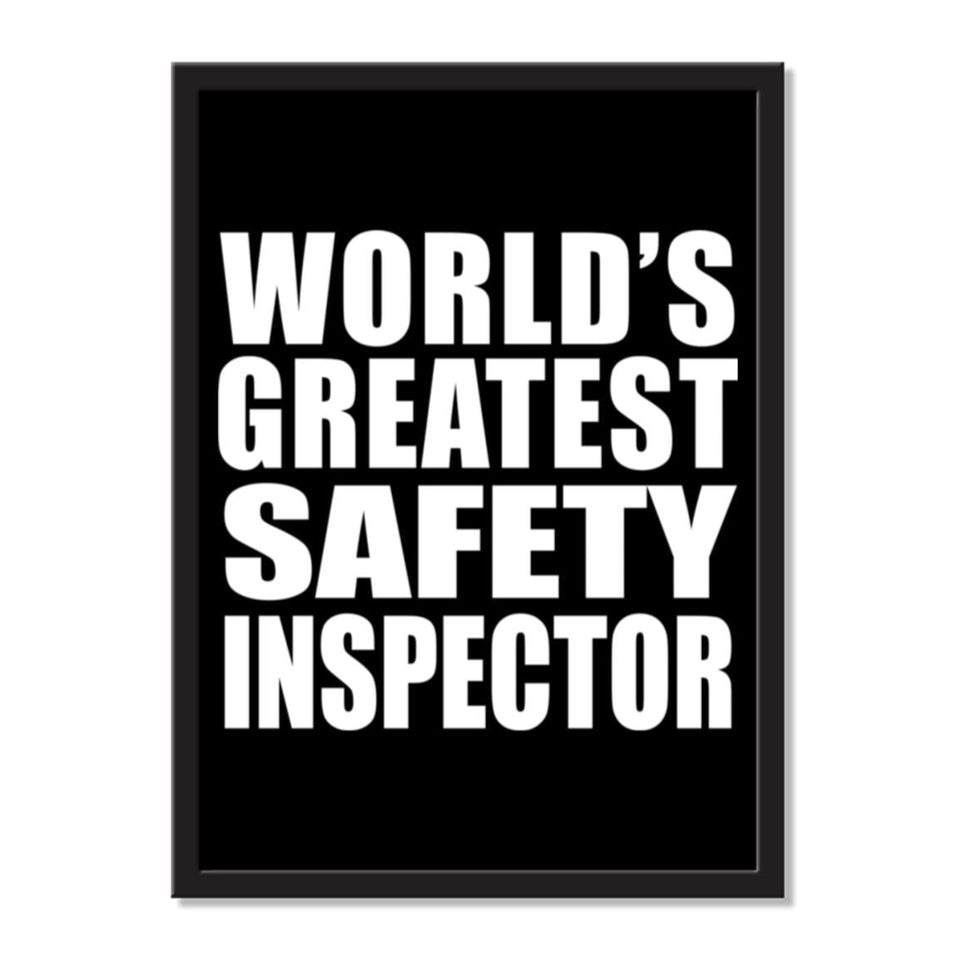 World's Greatest Safety Inspector - Portrait Frame Photo Tile