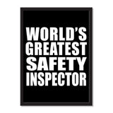 World's Greatest Safety Inspector - Portrait Frame Photo Tile