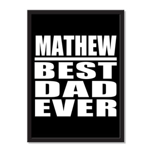 Mathew Best Dad Ever - Portrait Frame Photo Tile