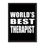 World's Best Therapist - Portrait Frame Photo Tile