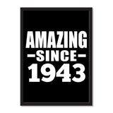 Amazing Since 1943 - Portrait Frame Photo Tile