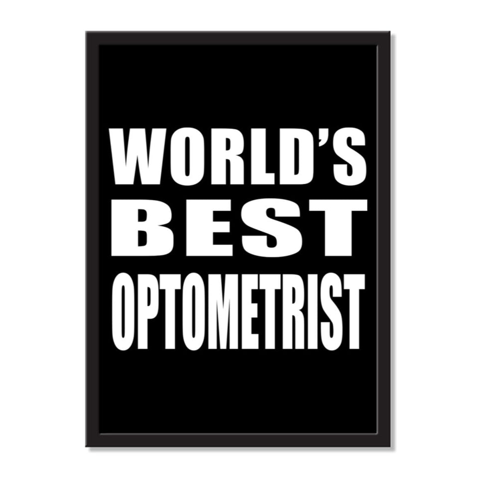World's Best Optometrist - Portrait Frame Photo Tile