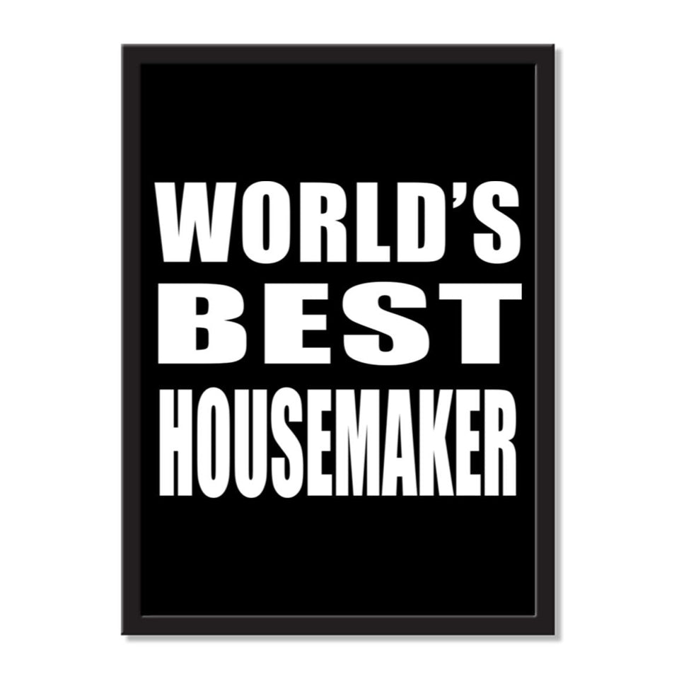 World's Best Housemaker - Portrait Frame Photo Tile