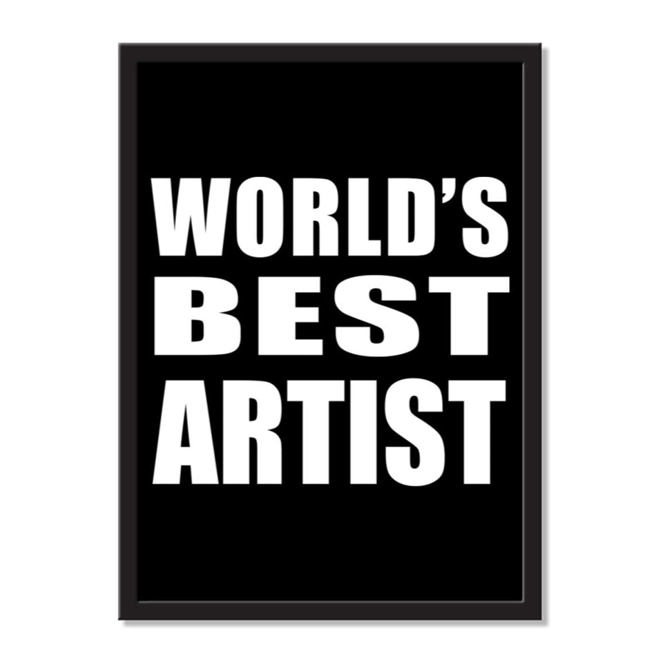 World's Best Artist - Portrait Frame Photo Tile