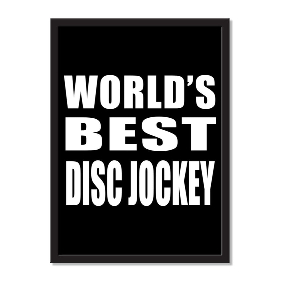 World's Best Disc Jockey - Portrait Frame Photo Tile