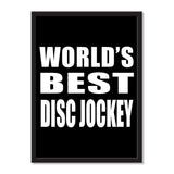 World's Best Disc Jockey - Portrait Frame Photo Tile