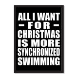 All I Want For Christmas Is More Synchronized Swimming - Portrait Frame Photo Tile