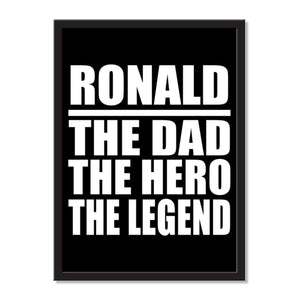 Ronald The Dad The Hero The Legend - Portrait Frame Photo Tile
