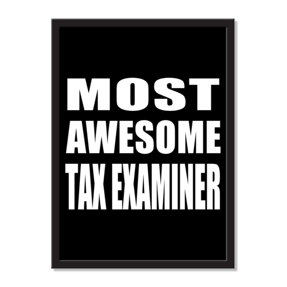 Most Awesome Tax Examiner - Portrait Frame Photo Tile