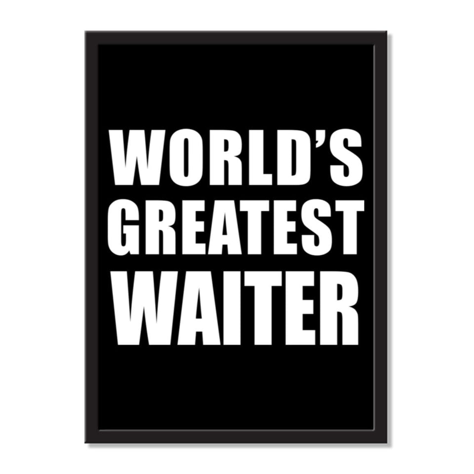 World's Greatest Waiter - Portrait Frame Photo Tile