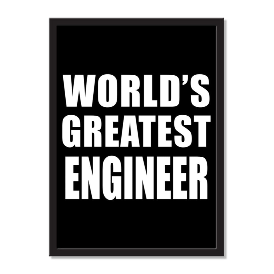 World's Greatest Engineer - Portrait Frame Photo Tile