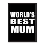 World's Best Mum - Portrait Frame Photo Tile