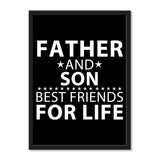 Father and Son, Best Friends For Life - Portrait Frame Photo Tile