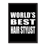World's Best Hair Stylist - Portrait Frame Photo Tile