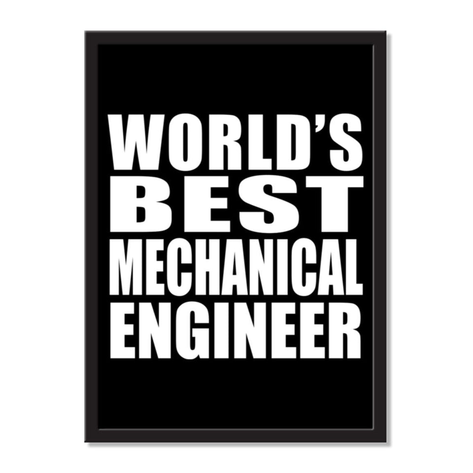 World's Best Mechanical Engineer - Portrait Frame Photo Tile