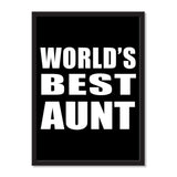 World's Best Aunt - Portrait Frame Photo Tile