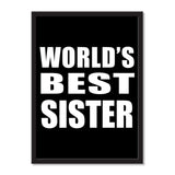 World's Best Sister - Portrait Frame Photo Tile