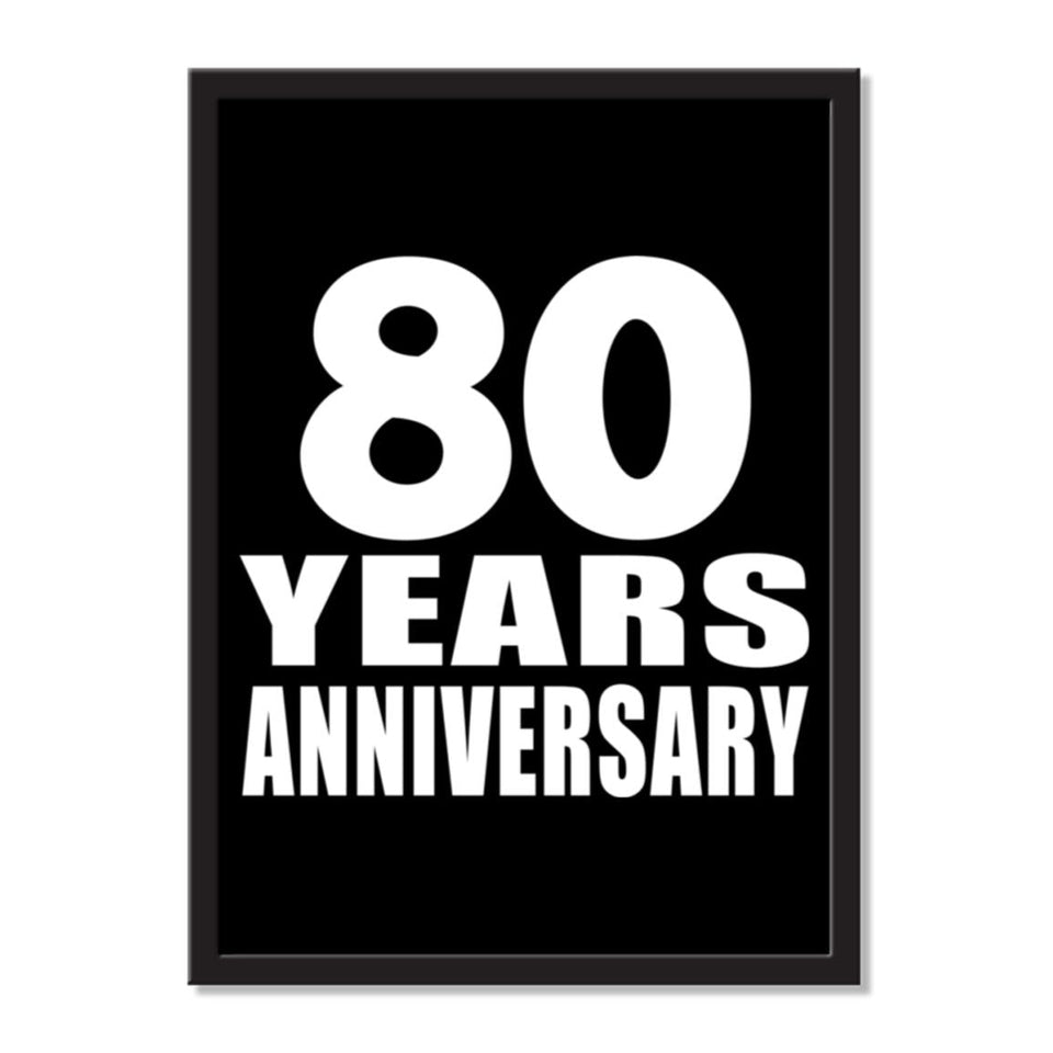 80 Years Anniversary - Portrait Frame Photo Tile