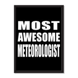 Most Awesome Meteorologist - Portrait Frame Photo Tile