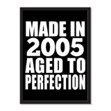 Made In 2005 Aged to Perfection - Portrait Frame Photo Tile