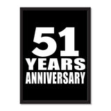 51 Years Anniversary - Portrait Frame Photo Tile