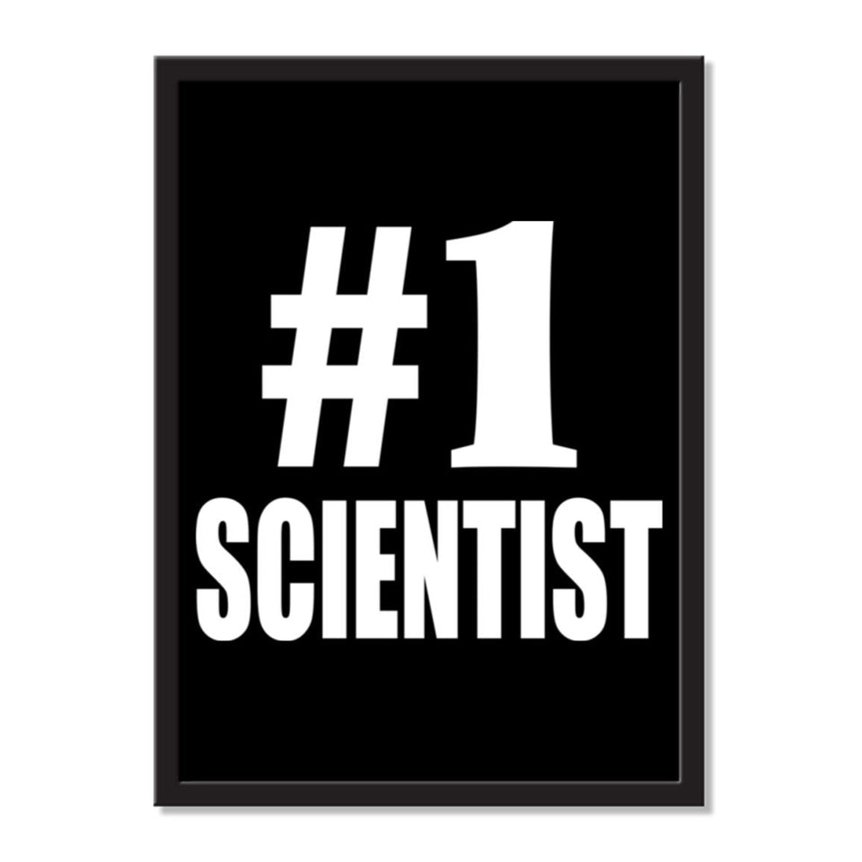Number One #1 Scientist - Portrait Frame Photo Tile
